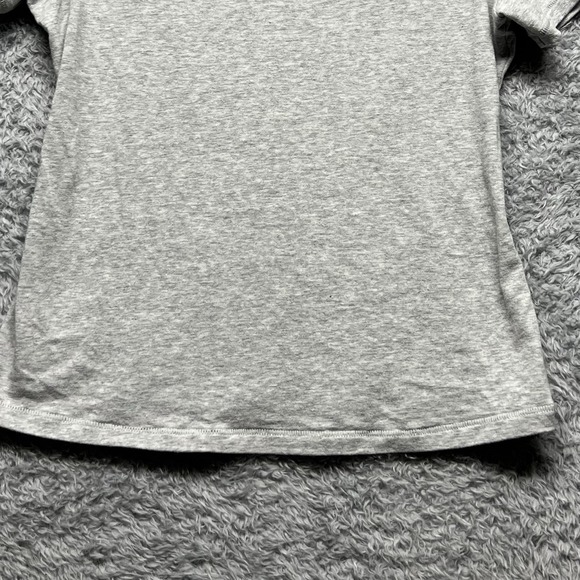 Skims Tshirt Womens Medium Light Heather Gray Jersey Slim Fit Short Sleeve Top - Picture 3 of 10